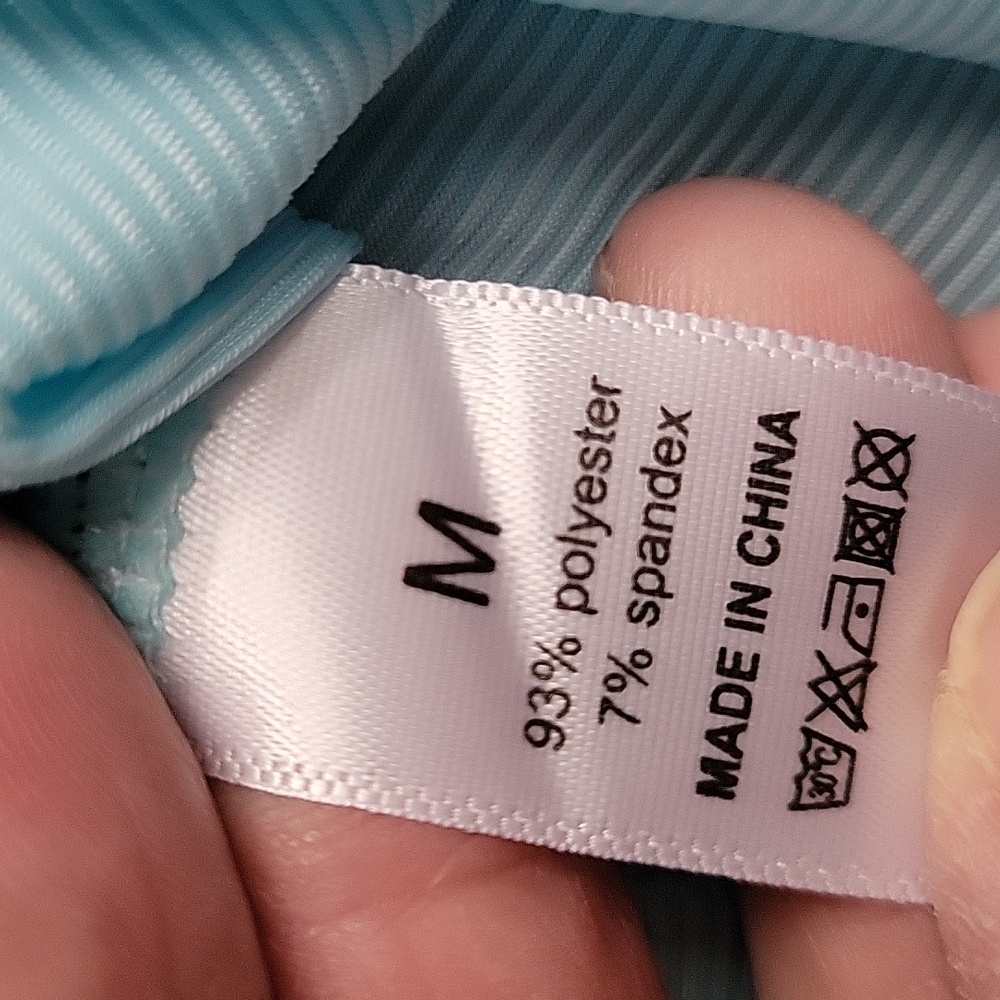 NWT Caike-Sports 2-Piece Lounge Set Light Blue Stretchy Athleisure Outfit Size M - Picture 6 of 11